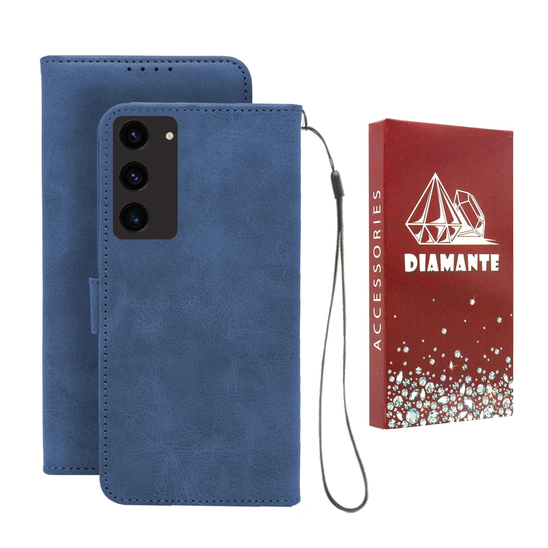 کیف کلاسوری دیامانته مدل Bandaviz Rd مناسب برای گوشی موبایل سامسونگ Galaxy S22 Plus به همراه بند آویز