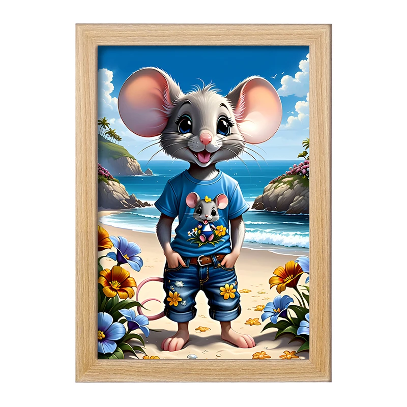 تابلو خندالو مدل موش بامزه کد F6969