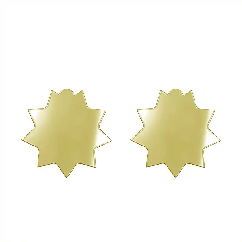 گوشواره طلا 18 عیار زنانه مدوپد مدل ستاره کد GA1-15633