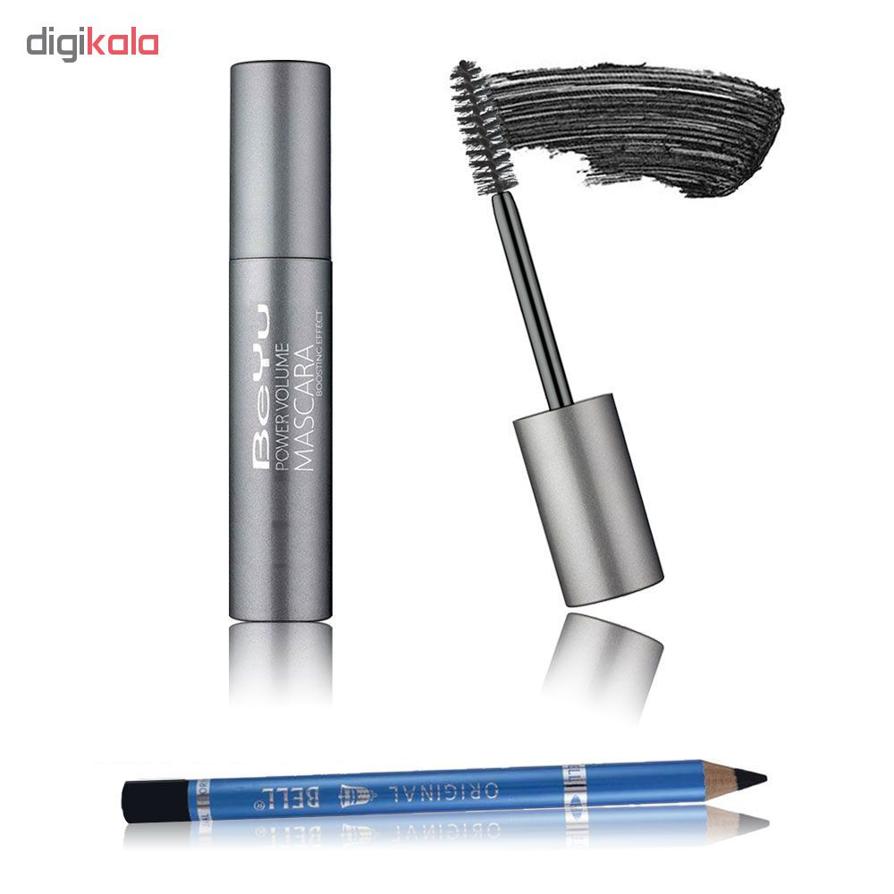 پک ریمل حجم دهنده بیو مدل Power Volume به همراه مداد چشم بل مدل Waterproof Long Lasting