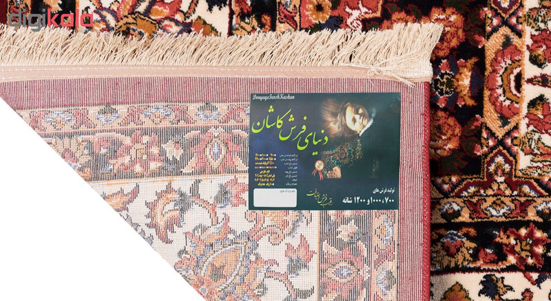 گبه ماشینی دنیای فرش کد 530R زمینه روناسی