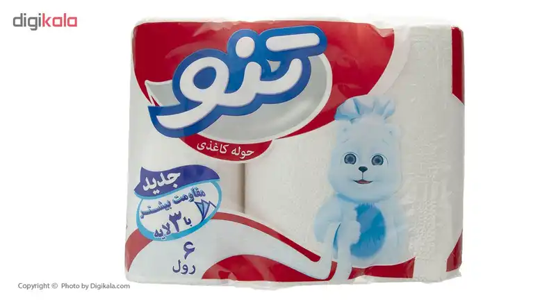 دستمال حوله کاغذی تنو بسته 6 عددی