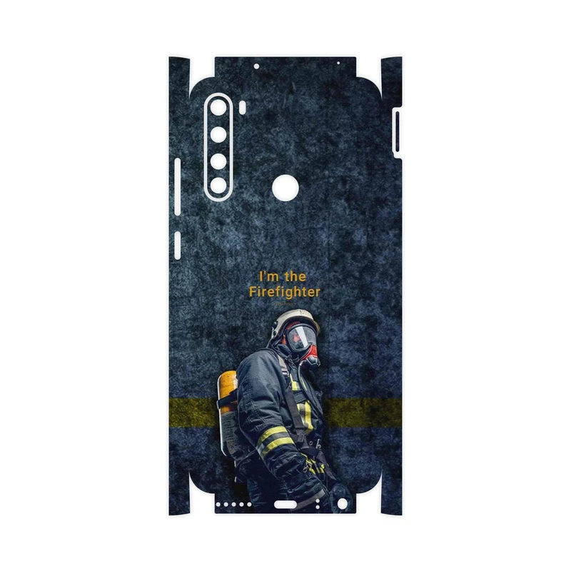 برچسب پوششی ماهوت مدل Firefighter-FullSkin مناسب برای گوشی موبایل شیائومی Redmi Note 8