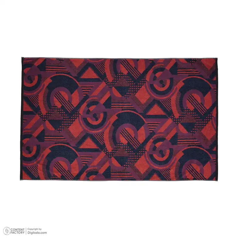 حوله حمام برق لامع طرح دایره مدل کوبیسم سایز 160×100 سانتی متر