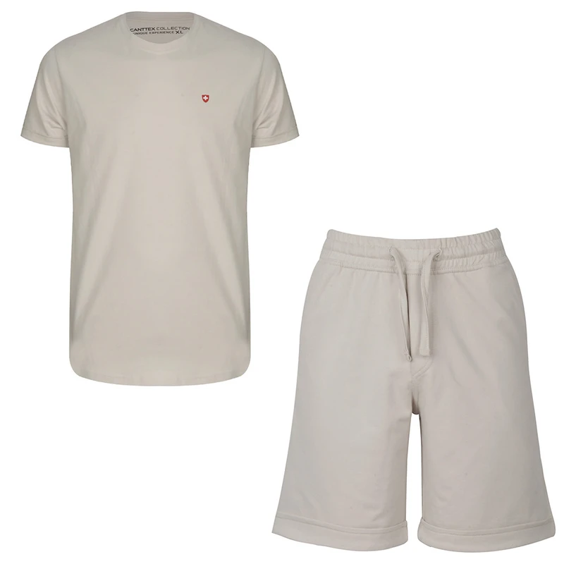 ست تی شرت  آستین کوتاه و شلوارک راحتی مردانه کانتکس مدل 249016309