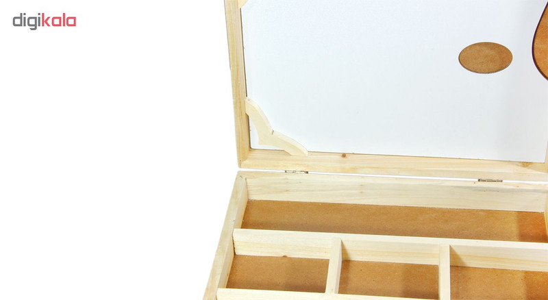 جعبه رنگ چوبی کامران مدل WoodenBox به همراه پالت رنگ