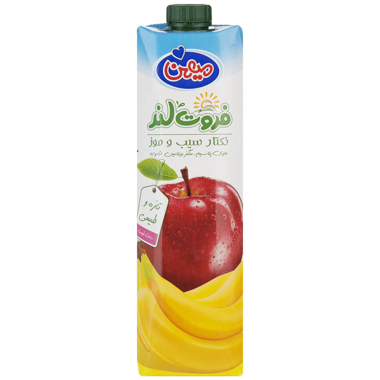 نکتار سیب و موز  میهن حجم 1 لیتر