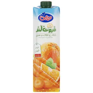 نکتار پرتقال و هویج میهن حجم 1 لیتر