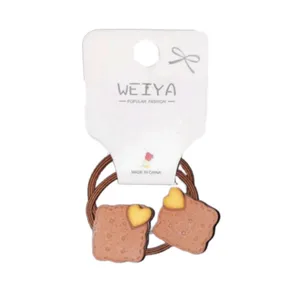 کش مو دخترانه مدل بیسکوییت مجموعه 2 عددی