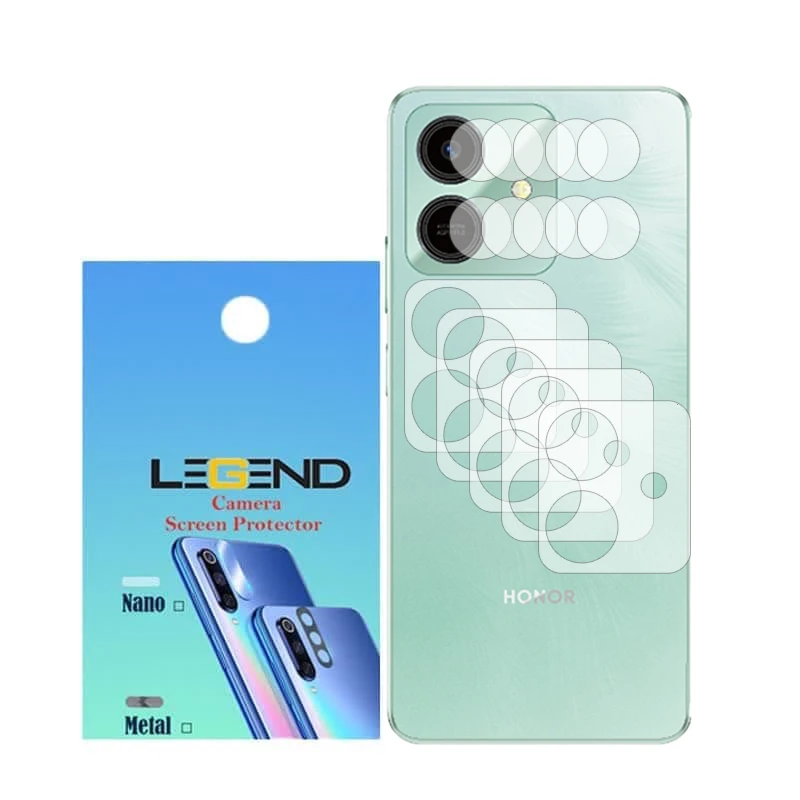 محافظ لنز دوربین لجند مدل نانوگلس مناسب برای گوشی موبایل آنر Play 10 بسته 5 عددی