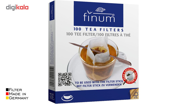 فیلتر چای و دمنوش فینوم سایز فنجانی - بسته 100 عددی