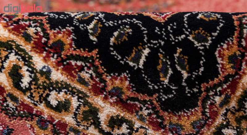 گبه ماشینی دنیای فرش کد 545G زمینه گلبهی