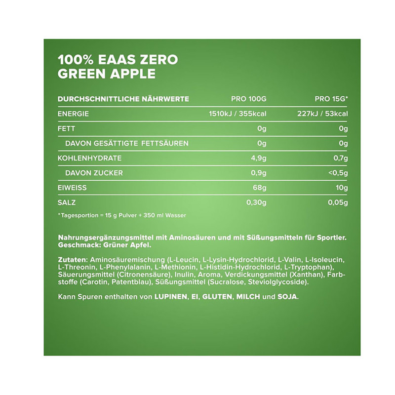 پودر آمینو EAA زیرو آیرون مکس - 500 گرم