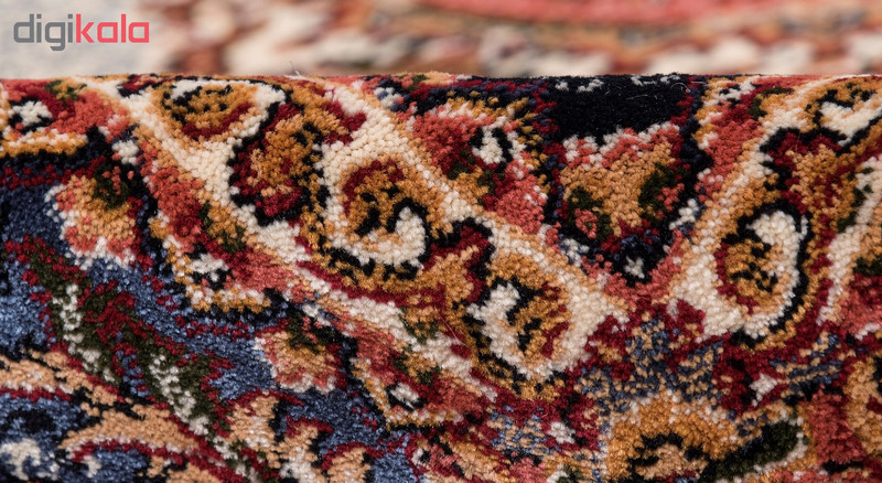گبه ماشینی دنیای فرش کد 545K زمینه کرم
