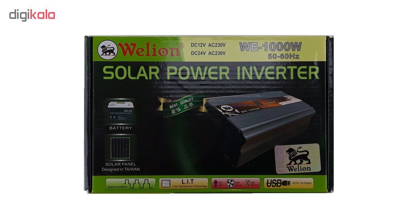 مبدل برق خودرو ویلیون مدل Green-1000W main 1 5