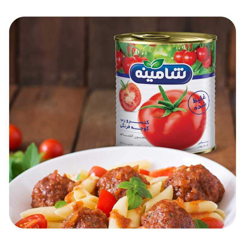 کنسرو رب گوجه فرنگی شامینه - 800 گرم بسته 6 عددی