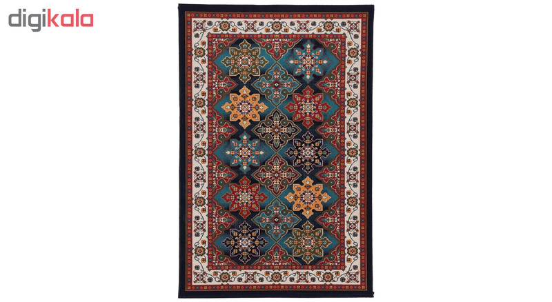 گلیم ماشینی دنیای فرش طرح کتیبه کد 412