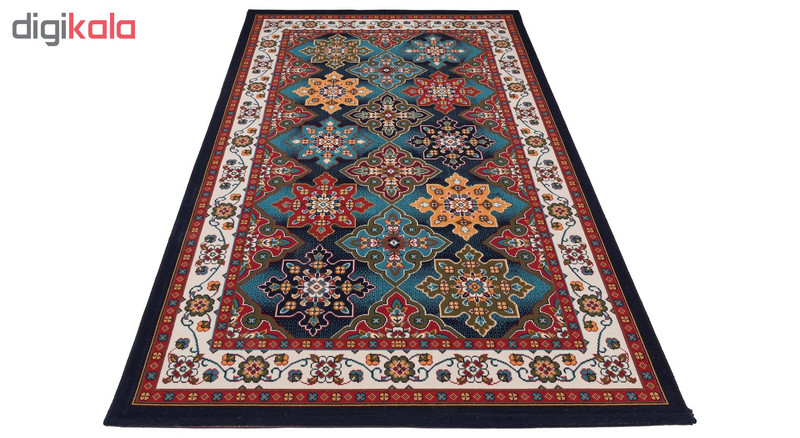 گلیم ماشینی دنیای فرش طرح کتیبه کد 412