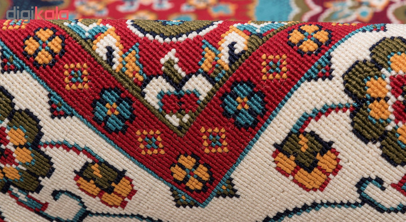 گلیم ماشینی دنیای فرش طرح کتیبه کد 412