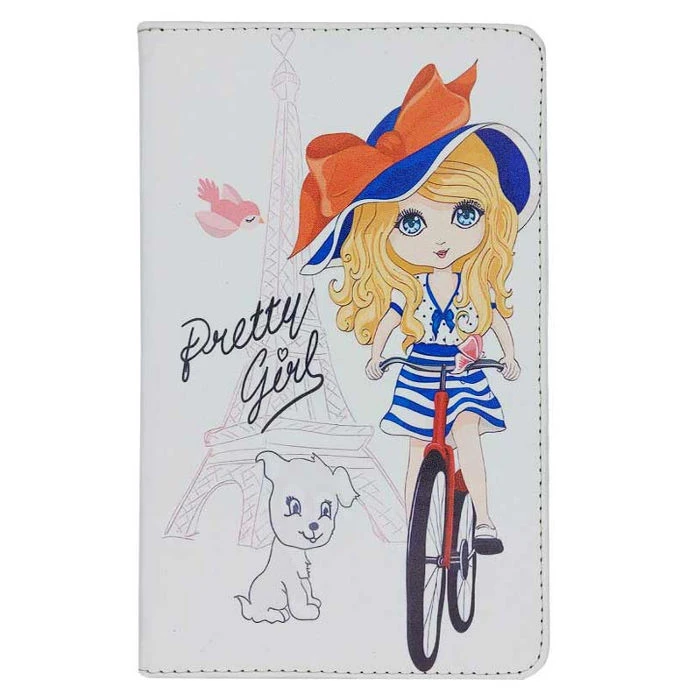 کیف کلاسوری مدل دختر دوچرخه سوار مناسب برای تبلت سامسونگ Galaxy Tab A 10.1-inch (T510/T515)