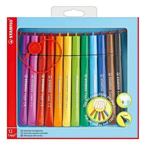 ماژیک رنگ‌آمیزی استابیلو مدل Cappi - بسته 12 رنگ