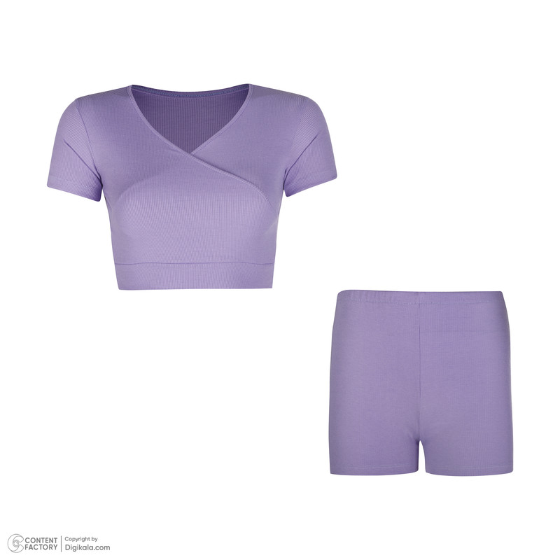 ست نیم تنه و شلوارک زنانه ناتوسا مدل NT817-3