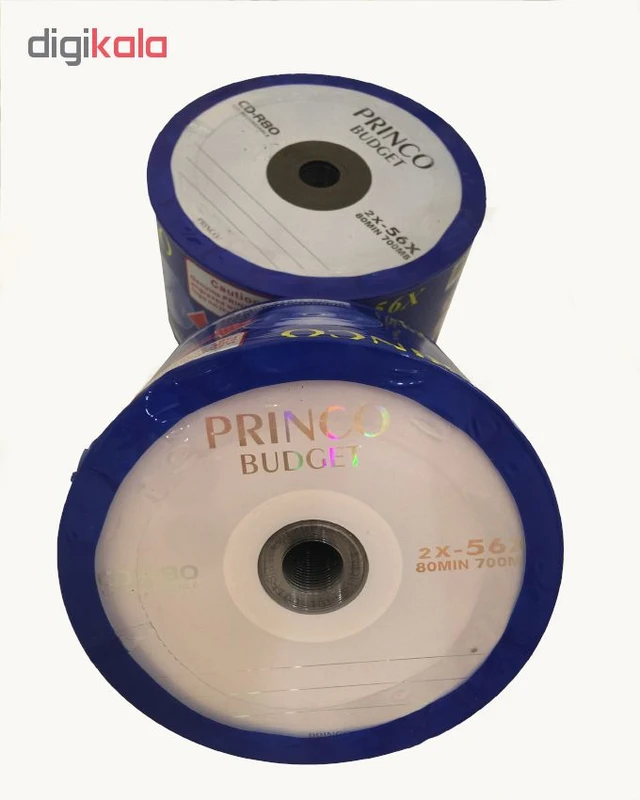 عکس شماره 2 : سی دی خام پرینکو باجت مدل cd-r 80 بسته ۵۰ عددی