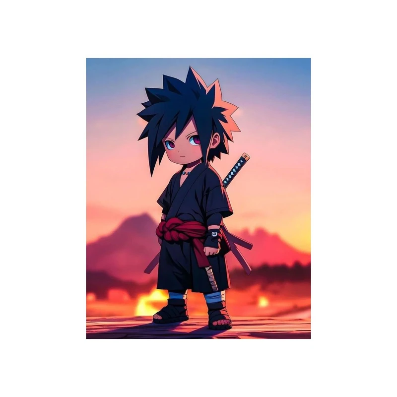 استیکر لپ تاپ و موبایل مدل انیمه طرح ناروتو مادارا اوچیها کد 6001