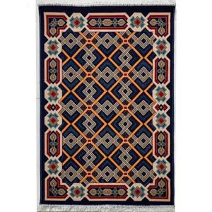 گلیم ماشینی ستاره طلایی ملت مدل 9702