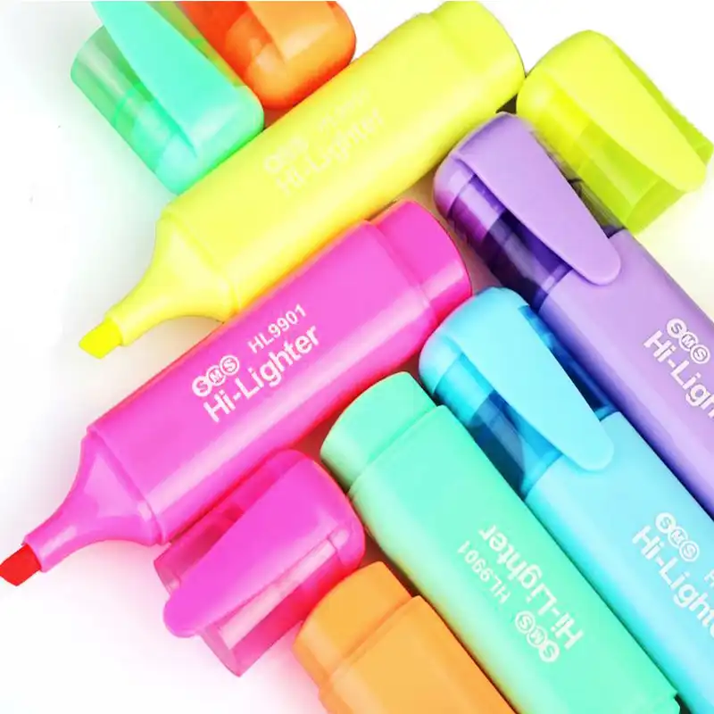 ماژیک هایلایتر اس ام اس کد 9901 بسته 6 عددی