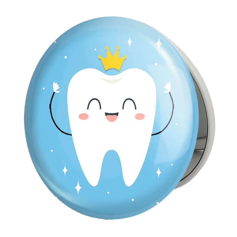 آینه جیبی خندالو طرح جشن دندونی پسرونه مدل تاشو کد 10941 