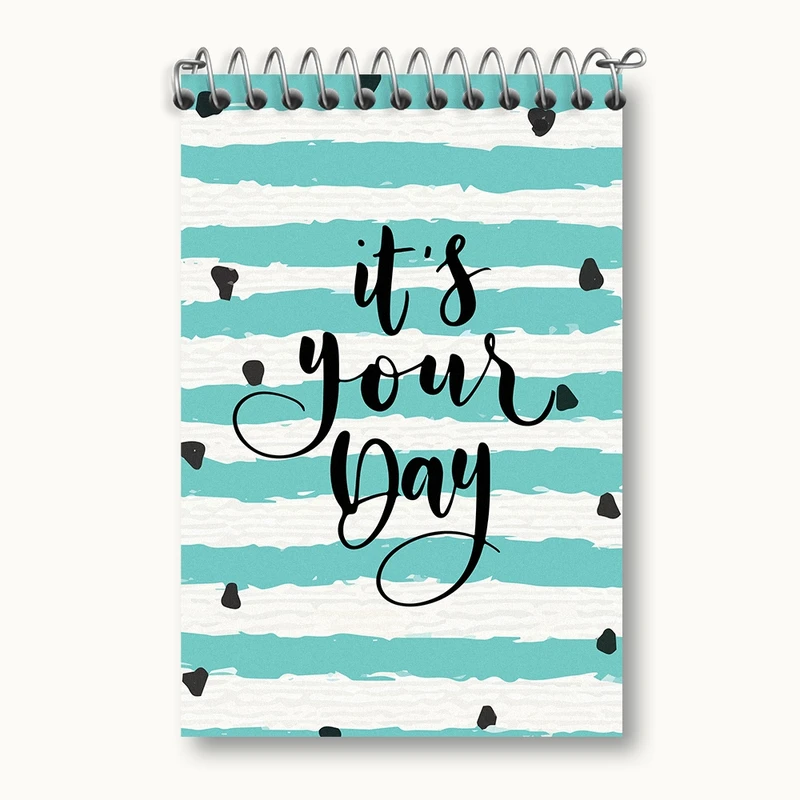 دفتر یادداشت 50 برگ خندالو مدل It's Your Day کد F2322