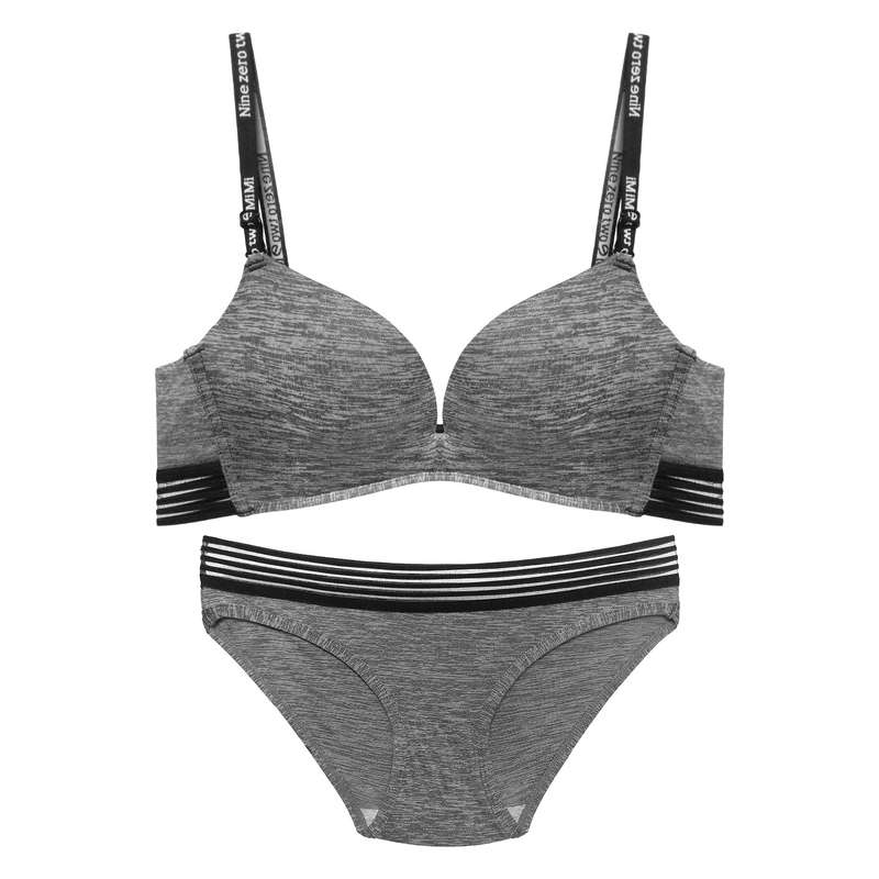 ست شورت و سوتین زنانه مدل فانتزی کد MI209 رنگ نوک مدادی