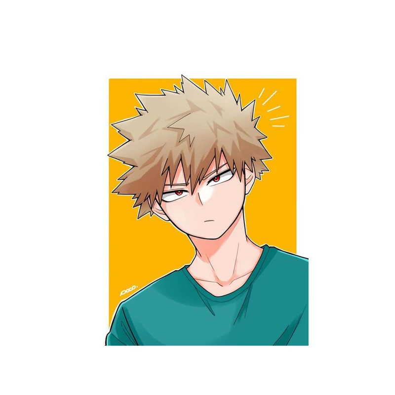 استیکر لپ تاپ و موبایل مدل انیمه طرح مدرسه قهرمانانه من کاتسوکی باکوگو My Hero Academia Katsuki Bakugo کد 3638