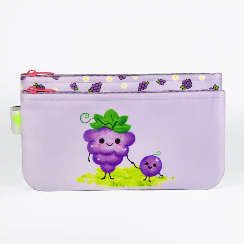 جامدادی طوطی دیزاین طرح انگور مدل دوقلو Milky-03