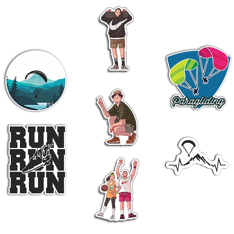 برچسب مدل ورزشی کد S-06 مجموعه 7 عددی