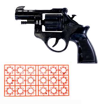 تفنگ اسباب بازی مدل ترقه ای به همراه یک بسته تیر