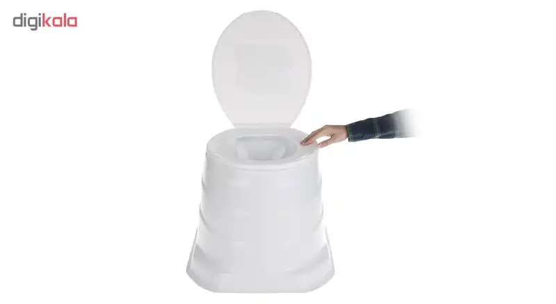 توالت فرنگی سیار سنی پلاستیک مدل الیزه
