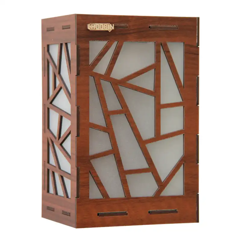 چراغ خواب دیواری چوبین کد 105