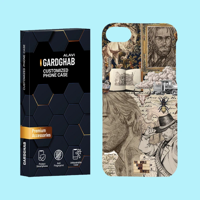 کاور گارد قاب علوی مدل هنری مناسب برای گوشی موبایل اپل iPhone 7 / iPhone 8 / iPhone SE 2020 / iPhone SE 2022