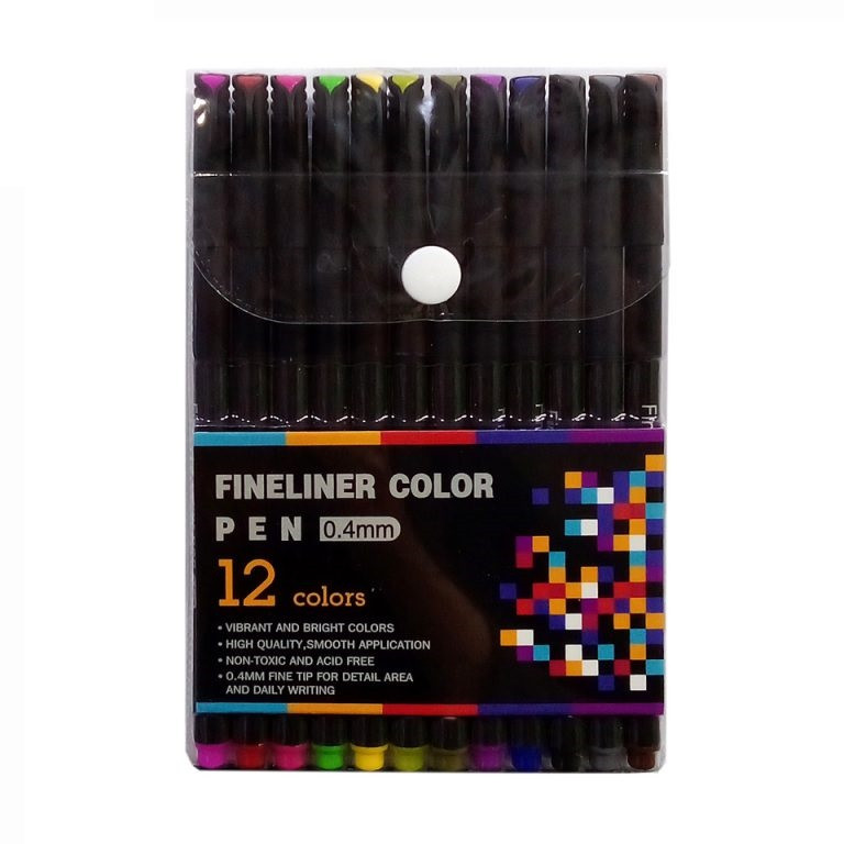 خودکار 0.4 میلی متری مدل نوک نمدی بسته 12 عددی