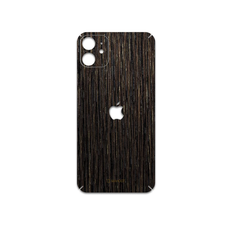 برچسب پوششی ماهوت مدل Dark-Gold-Stripes-Wood مناسب برای گوشی موبایل اپل iPhone 11