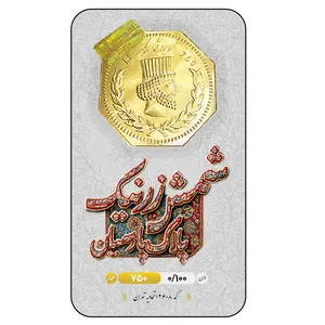 سکه گرمی طلا 18 عیار زرنیک گلد مدل zrn-0.1