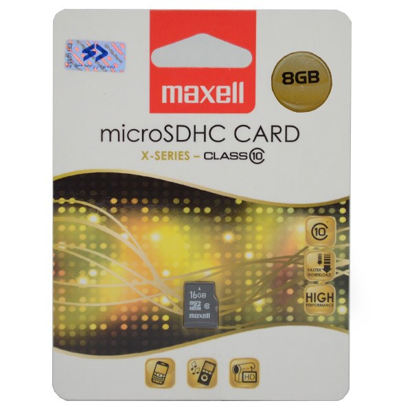 کارت حافظه مکسل microSDHC Card 8GB x-Series Class 10