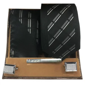 ست کروات هکس ایران مدل AF-FUL SET-BLKW KJ1 مجموعه 4 عددی