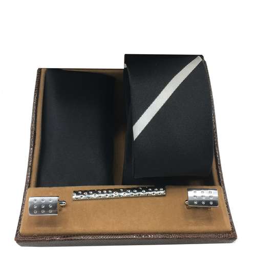 ست کروات هکس ایران مدل AF-FUL SET-BLKW2 مجموعه 4 عددی