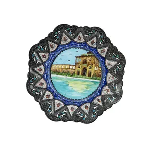 بشقاب میناکاری مدل d-6003
