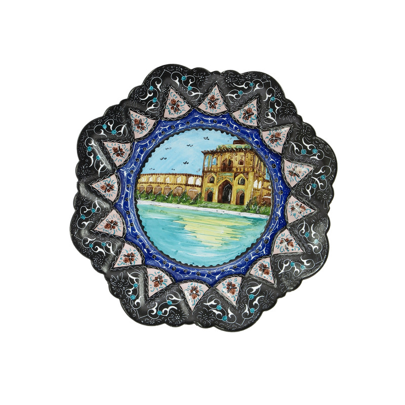 بشقاب میناکاری مدل d-6003
