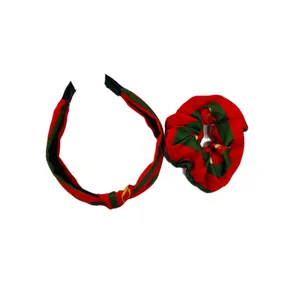 ست کش و تل مو زنانه مدل پارچه ای