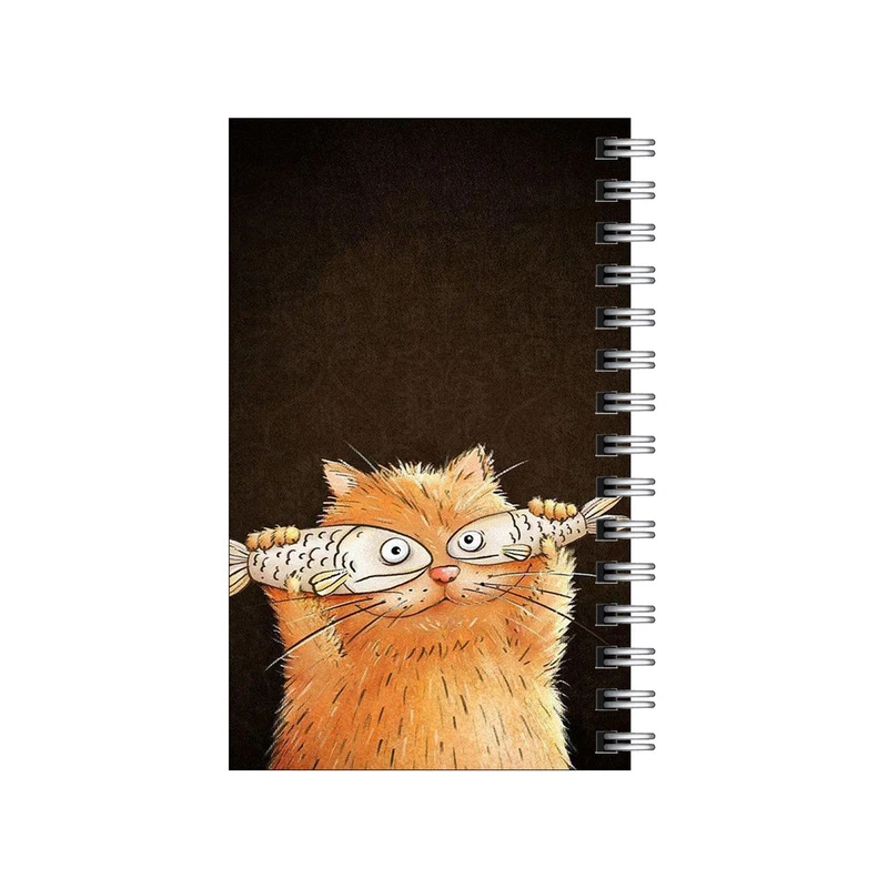 دفترچه یادداشت مدل to do list طرح گربه ی چشم ماهی کد 7013384